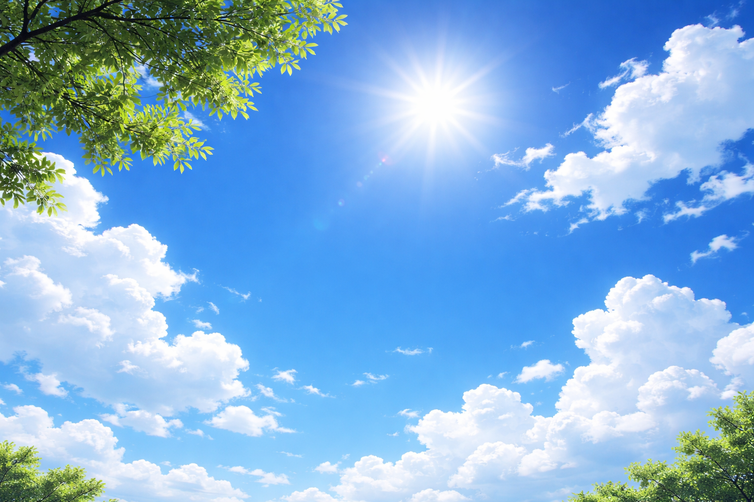 Blue sky with clouds